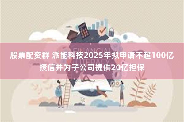 股票配资群 派能科技2025年拟申请不超100亿授信并为子公司提供20亿担保