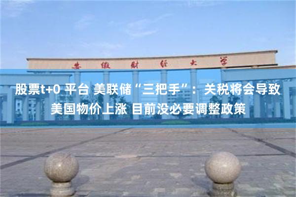 股票t+0 平台 美联储“三把手”：关税将会导致美国物价上涨 目前没必要调整政策