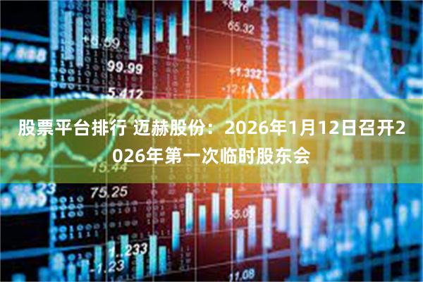 股票平台排行 迈赫股份：2026年1月12日召开2026年第一次临时股东会